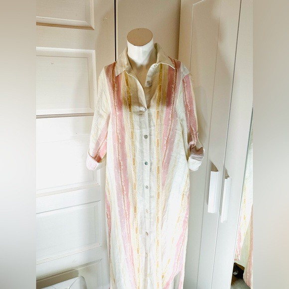 CHARLIE B ๐๐LINEN TUNIC-DRESS - Picture 10 of 11